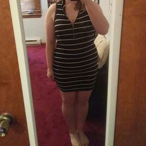 Black and White Stripped Dress